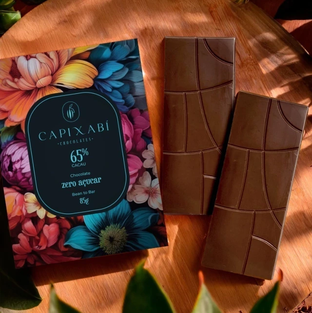 Chocolate 65% cacau zero açúcar 85g Capixabí1 Chocolate 65% cacau zero açúcar 85g Capixabí – intenso, equilibrado e sem culpa - Imagem 2